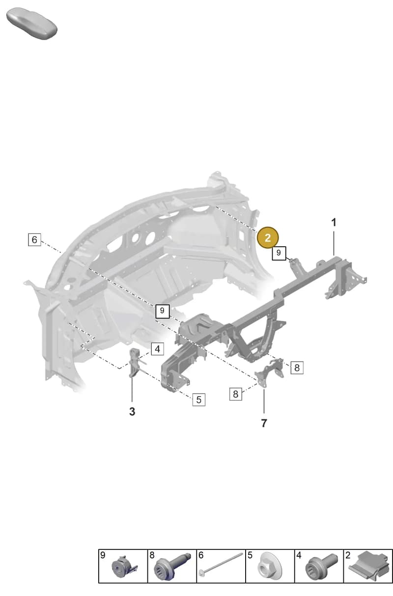 PAB85794900 — Porsche 911 (2020-2022) diagram p57809200, position 2