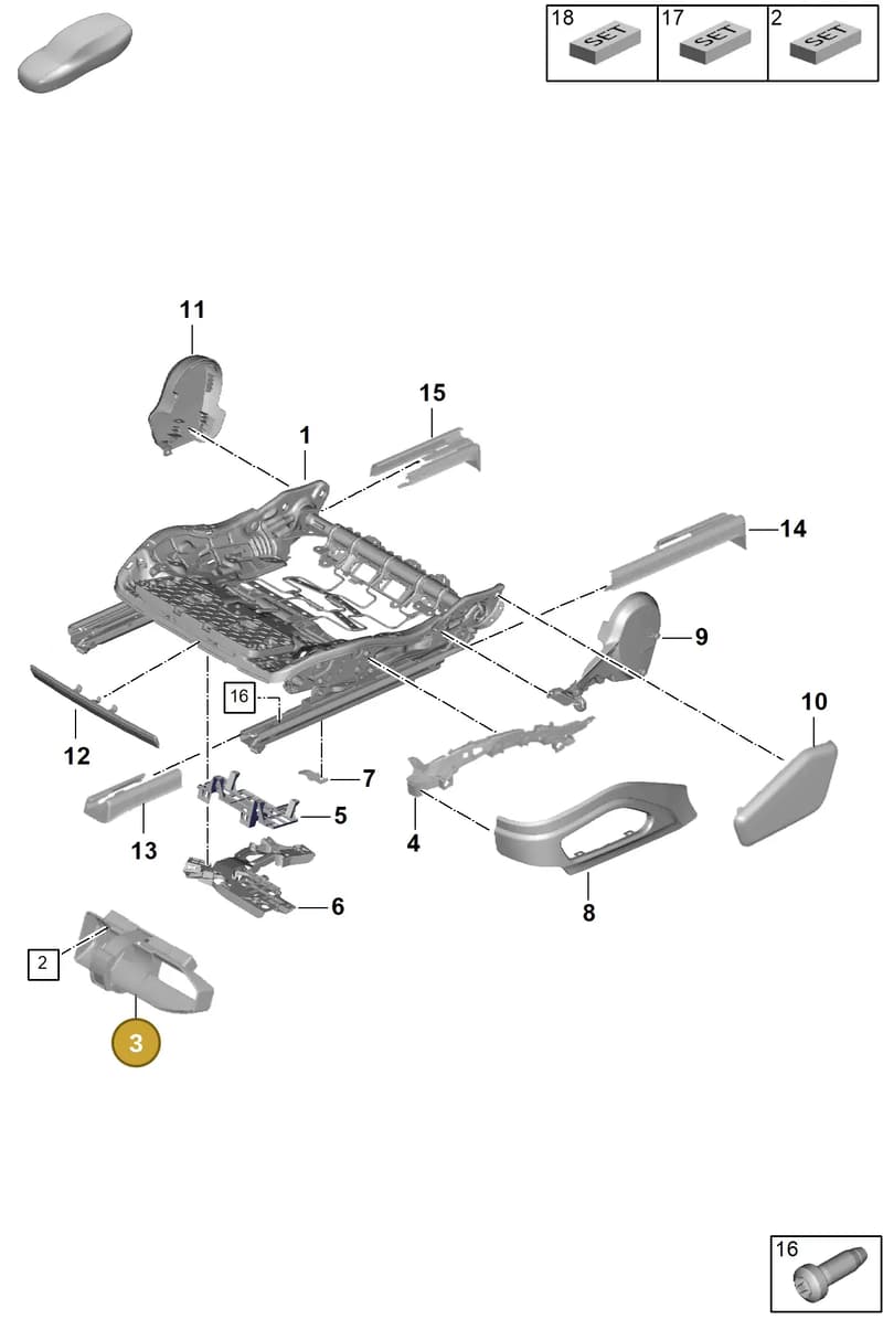 PAB860985 — Porsche Panamera (2023-2025) diagram p62817120, position 3