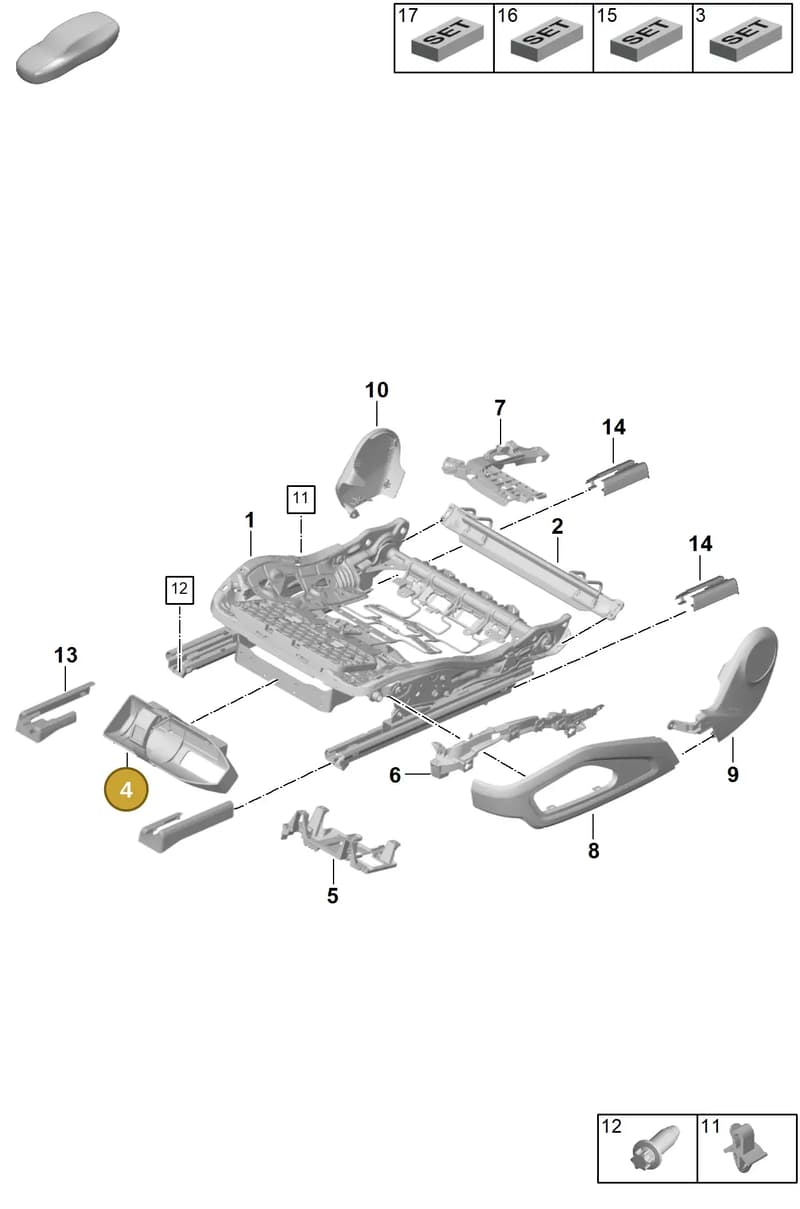 PAB860985 — Porsche 911 (2024-2025) diagram p63817120, position 4