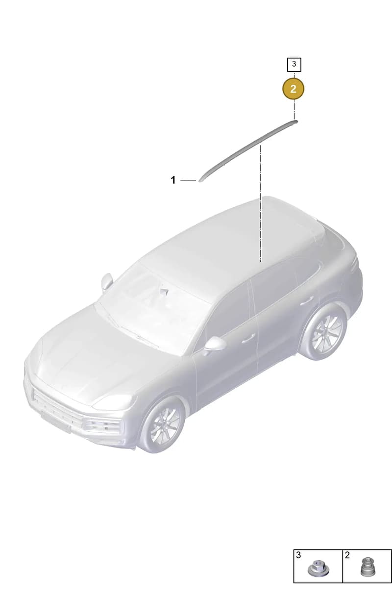 PAB86119500 — Porsche Cayenne Coupe (2023-2023) diagram p60810500, position 2