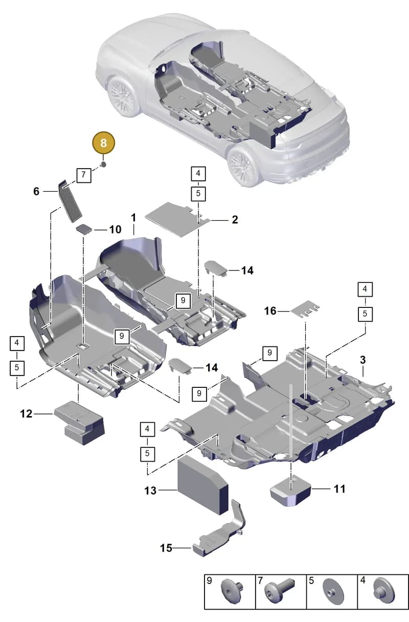 PAB8641371E0 — Porsche Cayenne Hybrid Coupe (2023-) diagram p60807110, position 8