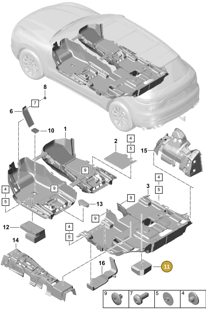 PAB864772 — Porsche Cayenne (2017-2023) diagram p51807000, position 11