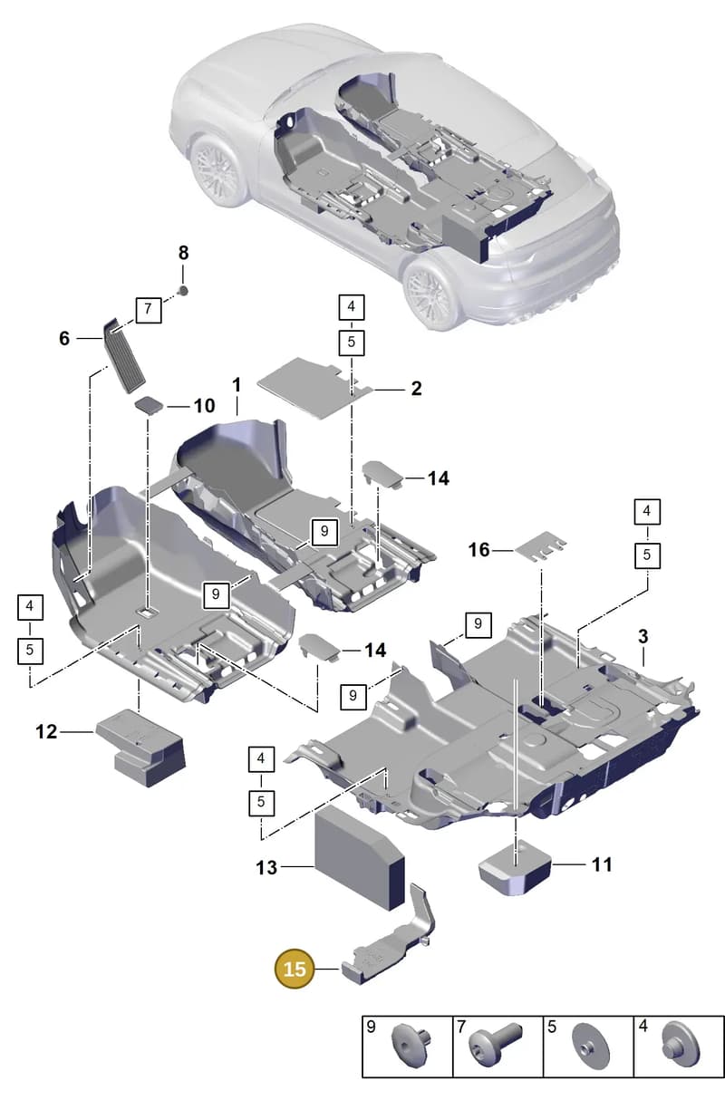 PAB864790 — Porsche Cayenne Coupe (2023-2023) diagram p60807110, position 15