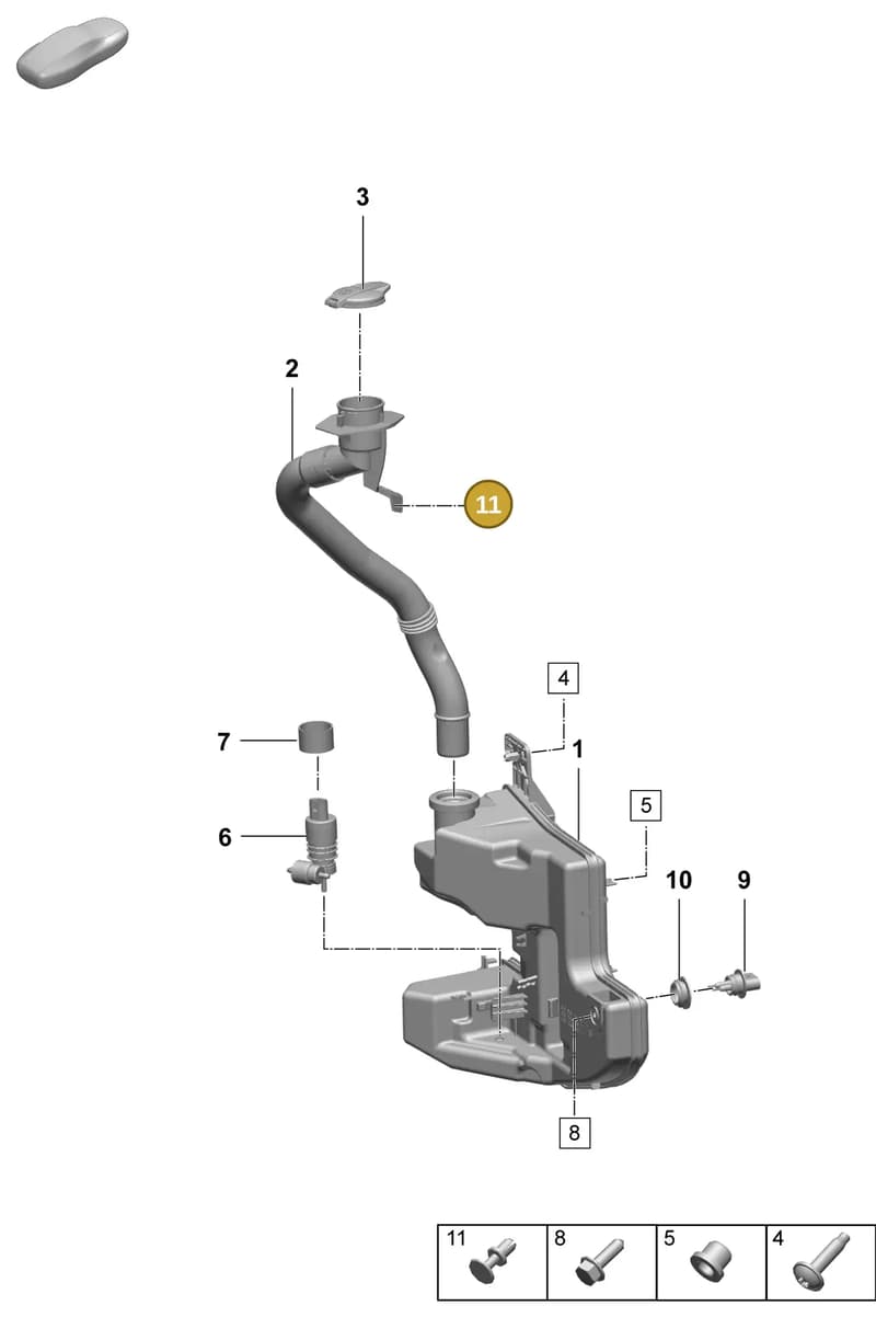 PAB867632 — Porsche Macan (2024-2024) diagram p61906200, position 11