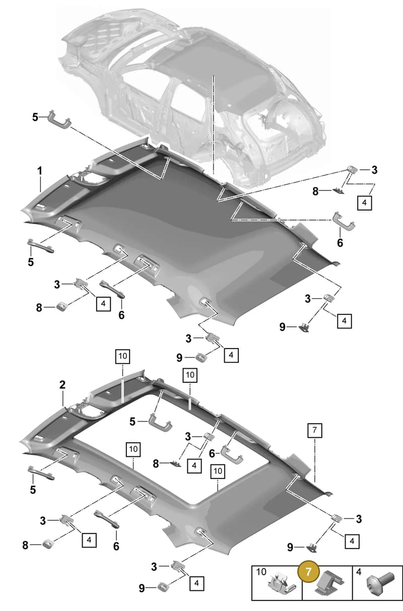 PAB868563 — Porsche Cayenne Coupe (2023-2023) diagram p60807300, position 7