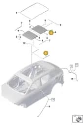 PAB877297 Porsche Seal for Glass Cover