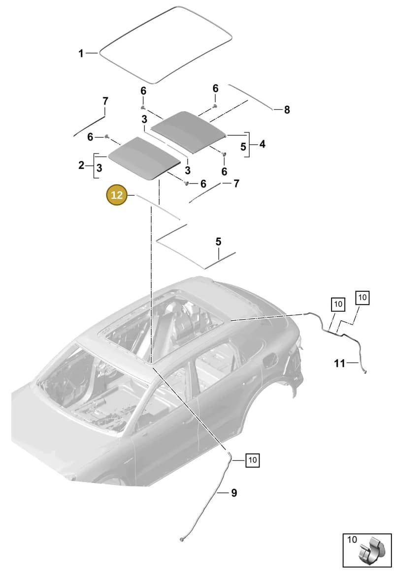 PAB87730700OH7 — Porsche Cayenne (2017-2023) diagram p51811000, position 12