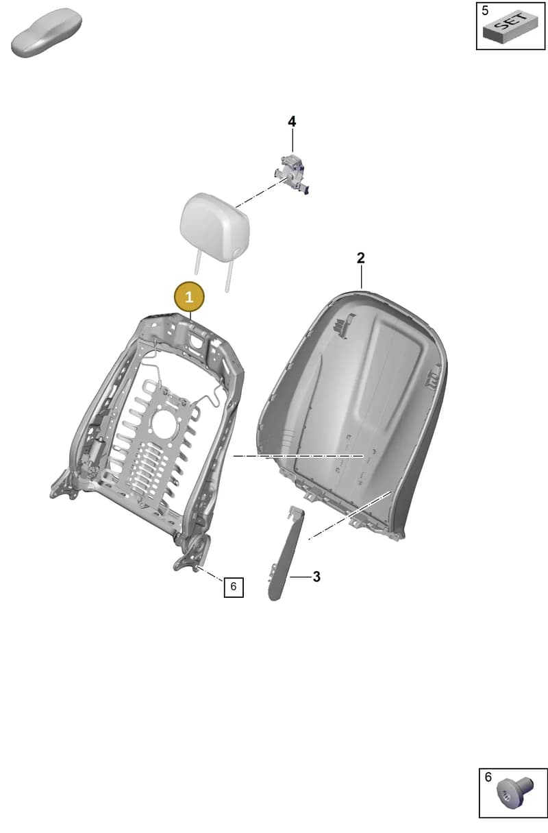 PAB881045A — Porsche Cayenne Coupe (2023-2023) diagram p60817000, position 1
