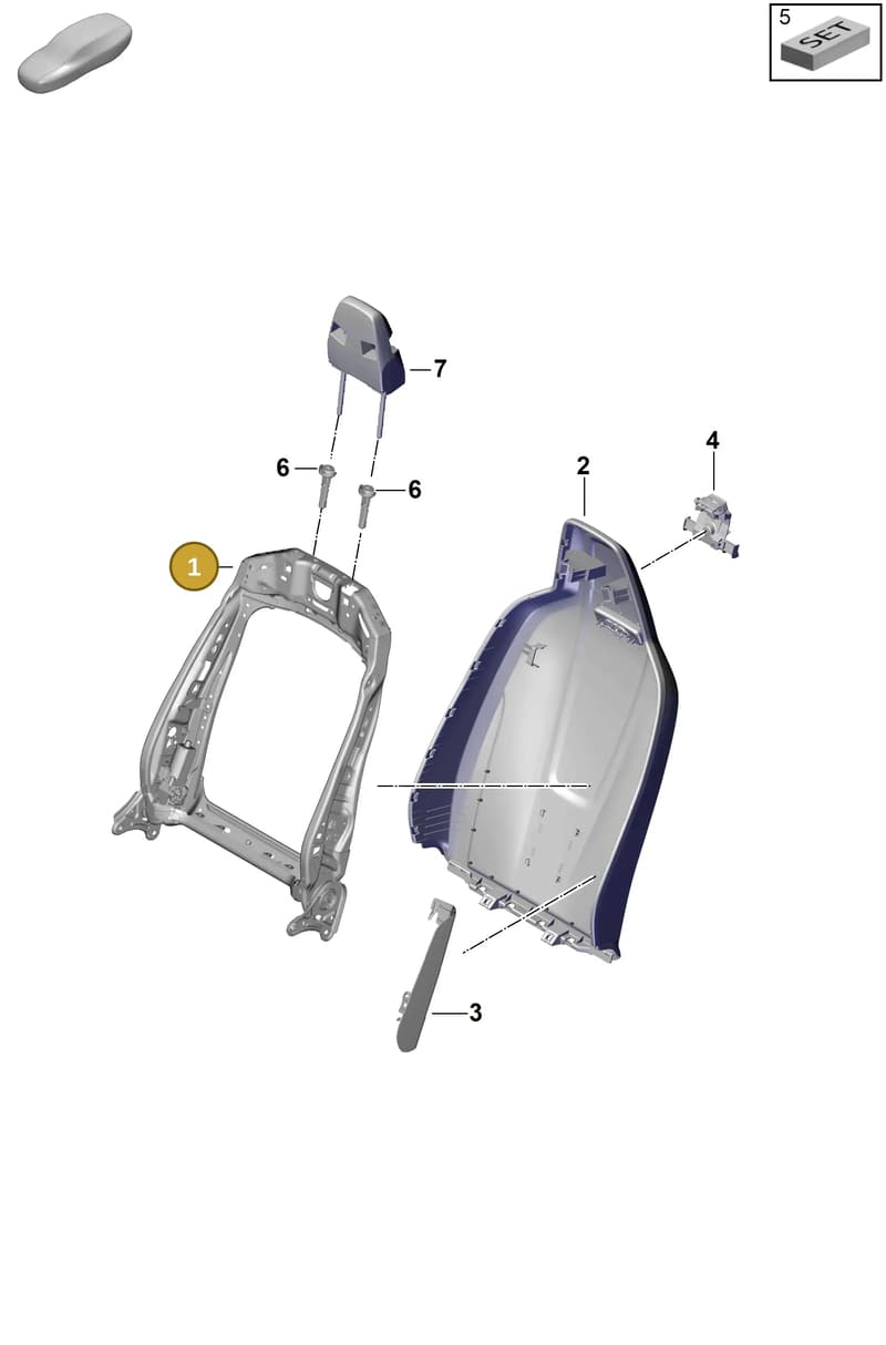 PAB881045 — Porsche Cayenne Coupe (2023-2023) diagram p60817020, position 1