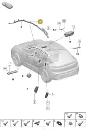 PAB881090 Porsche Clip