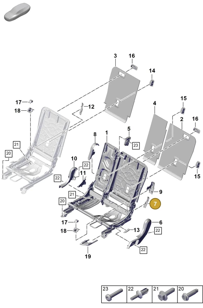 PAB88531800OS1 — Porsche Cayenne Hybrid Coupe (2023-) diagram p60818000, position 7