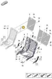 PAB88531850OB8 Porsche Trim (Cohiba Brown OB8)