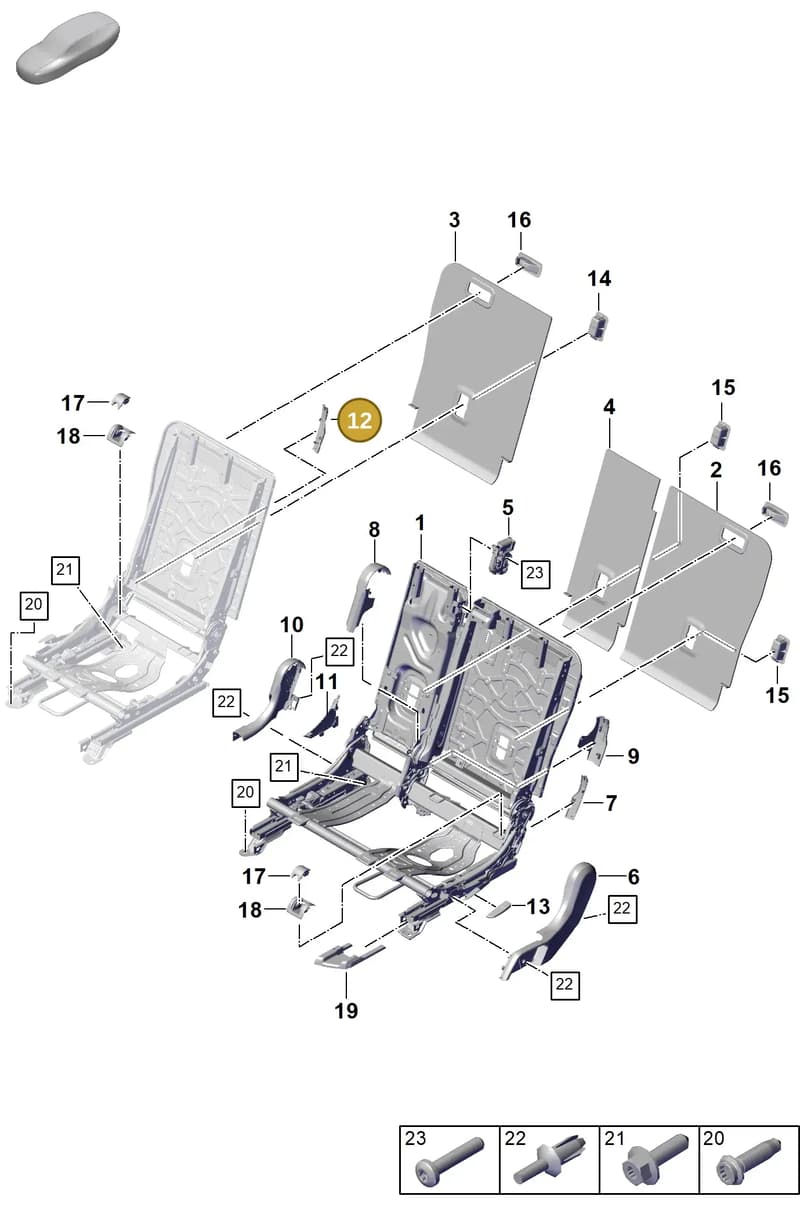 PAB88531850OS1 — Porsche Cayenne Hybrid Coupe (2023-) diagram p60818000, position 12