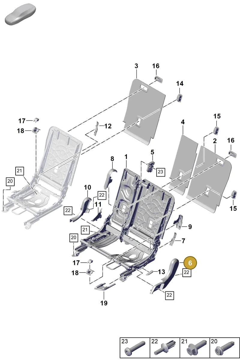 PAB88574000OL8 — Porsche Cayenne Hybrid Coupe (2023-) diagram p60818000, position 6