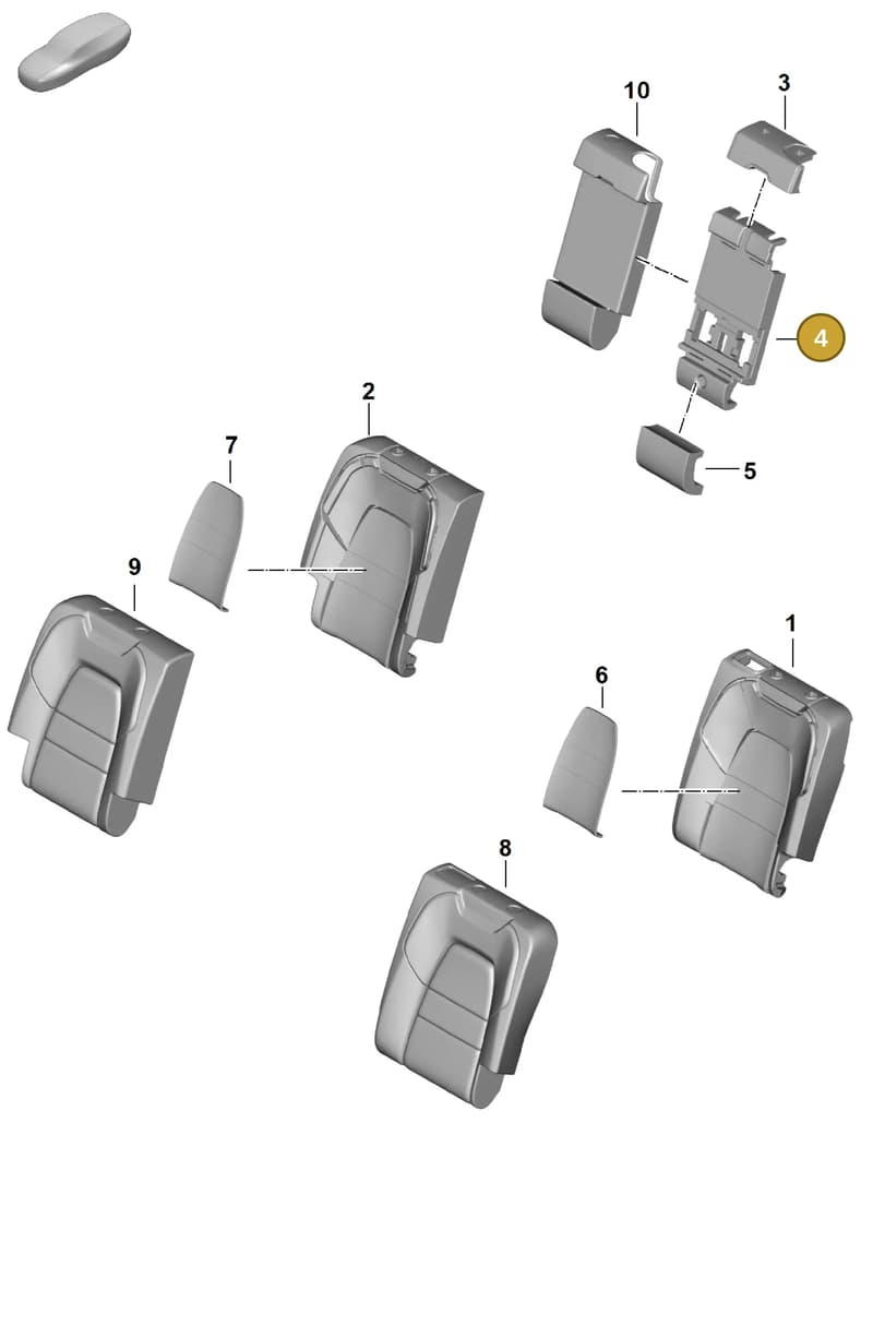 PAB88588300 — Porsche Cayenne Coupe (2023-2023) diagram p60818300, position 4