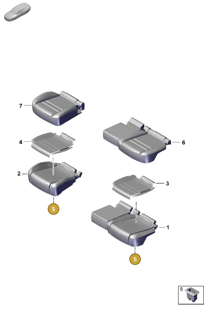 PAB886373 — Porsche Cayenne Coupe (2023-2023) diagram p60818400, position 5
