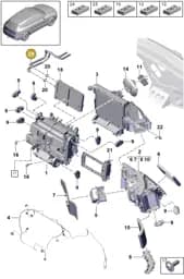 PAB898037A Porsche 1 Set: Pipes for Heat Exchanger