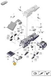 PAB898037D Porsche 1 Set: Pipes for Heat Exchanger