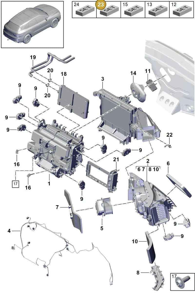 PAB898333AB — Porsche Cayenne (2017-2023) diagram p51814000, position 23