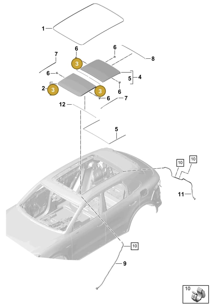 PAB89853300 — Porsche Cayenne (2017-2023) diagram p51811000, position 3