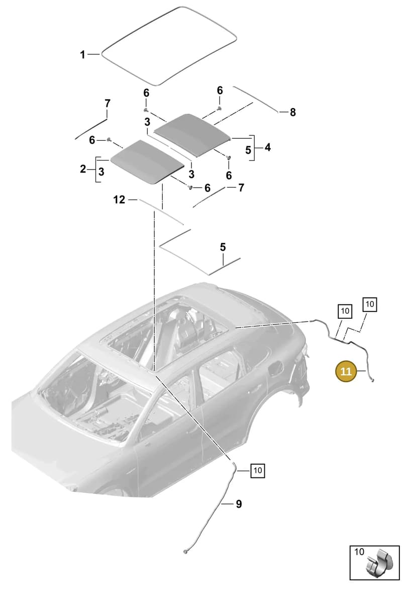 PAB89867100 — Porsche Cayenne (2017-2023) diagram p51811000, position 11