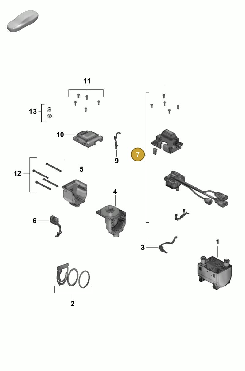 PAB898919 — Porsche Cayenne Coupe (2023-2023) diagram p58813550, position 7