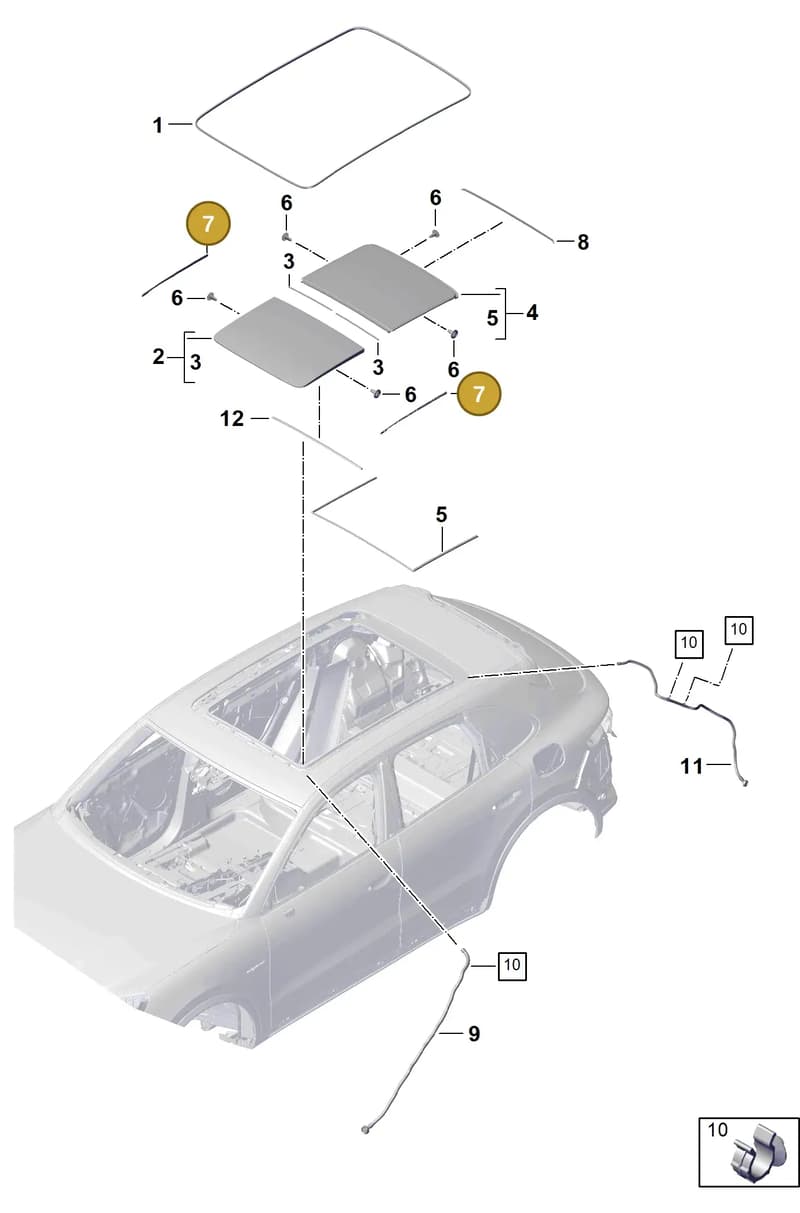 PAB89892500 — Porsche Cayenne Coupe (2023-2023) diagram p60811000, position 7