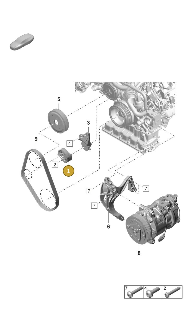PAB903133 — Porsche Panamera (2023-2025) diagram p58102260, position 1