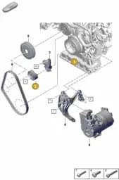 PAB903133 Porsche Belt Tensioner Damper