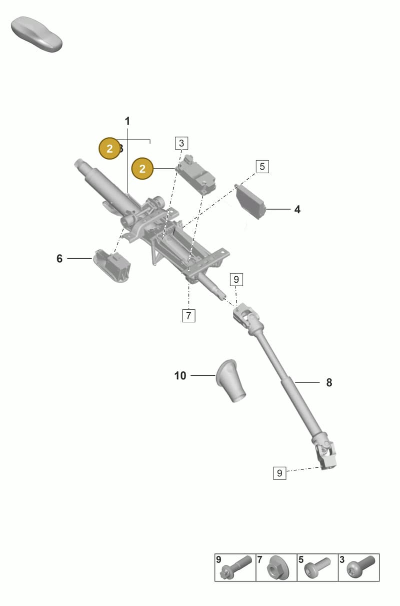 PAB905861 — Porsche 911 (2024-2025) diagram p53403300, position 2