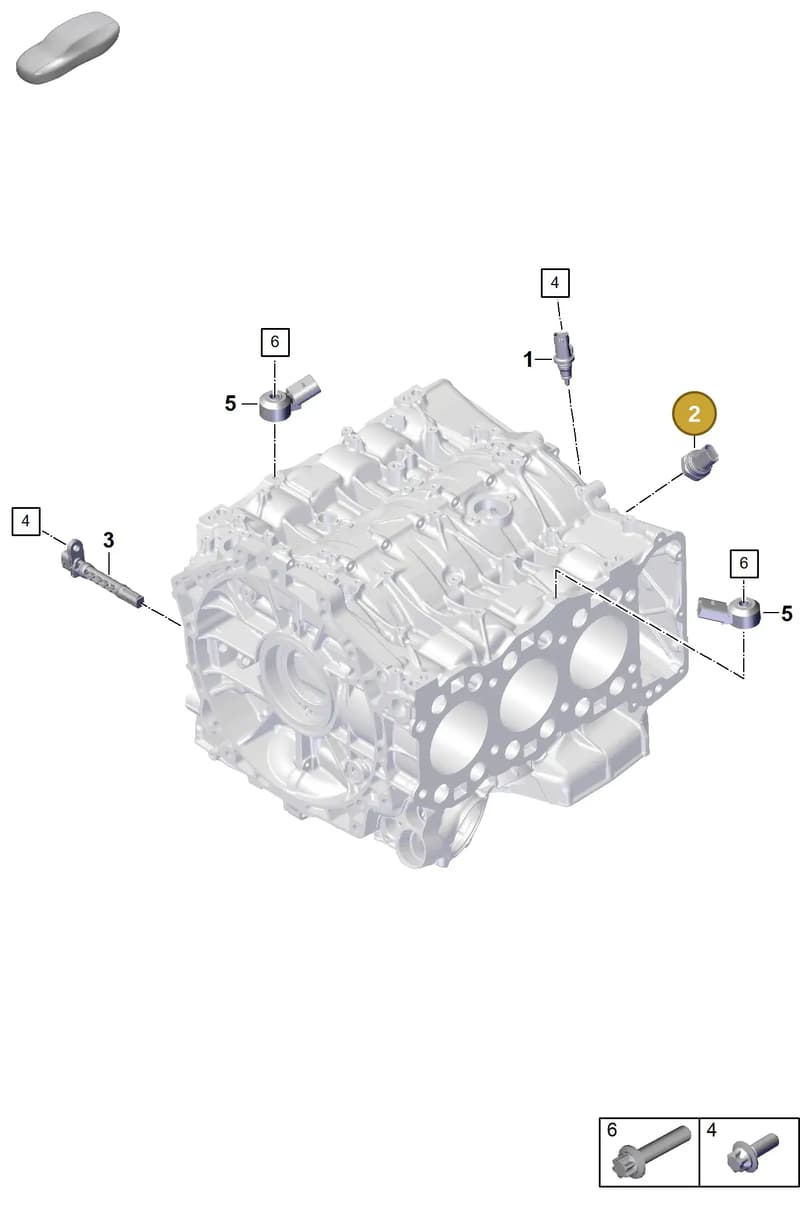 PAB906060 — Porsche 911 (2024-2025) diagram p63101160, position 2