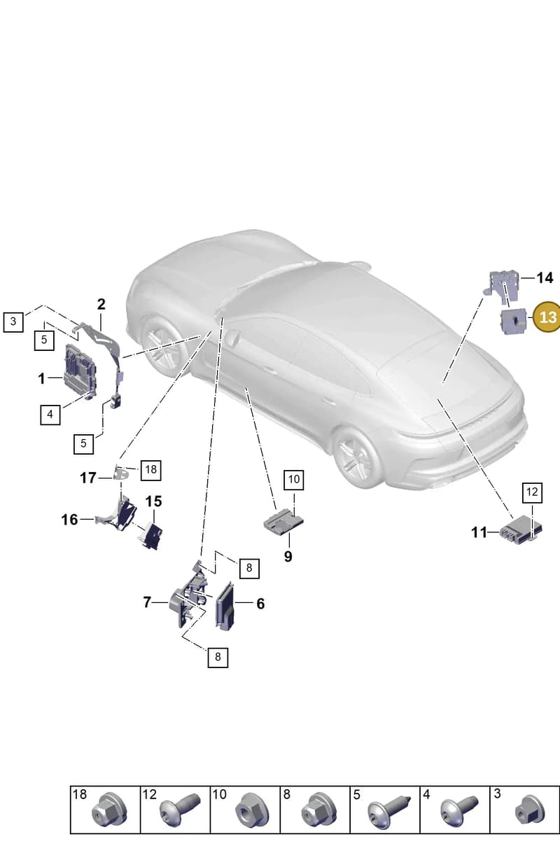 PAB906093B — Porsche Panamera (2023-2025) diagram p62901000, position 13