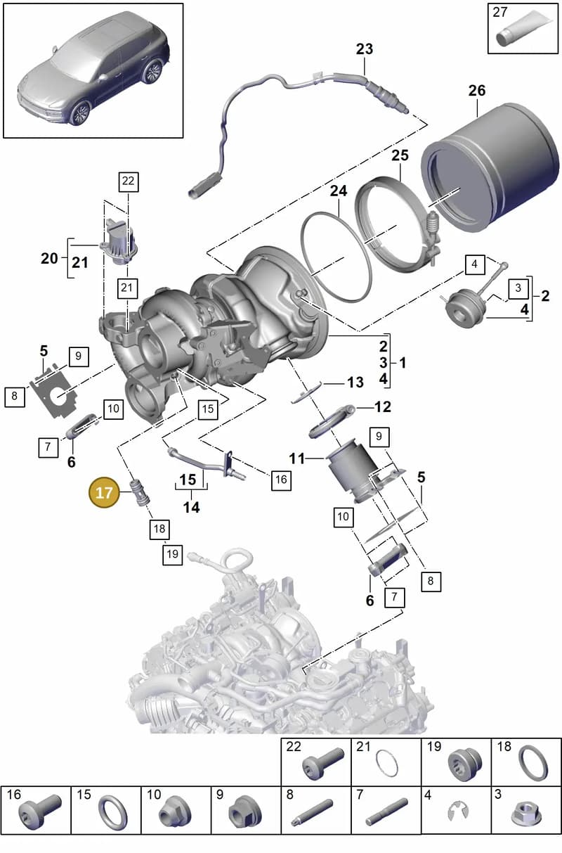 PAB906217A — Porsche Cayenne (2017-2023) diagram p51202010, position 17