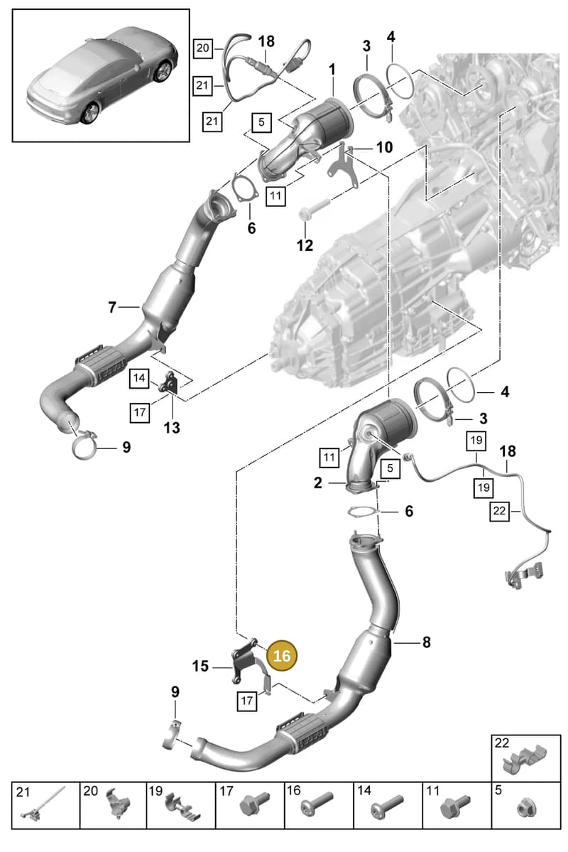 PAB906262A — Porsche Panamera (2016-2020) diagram p49202060, position 16