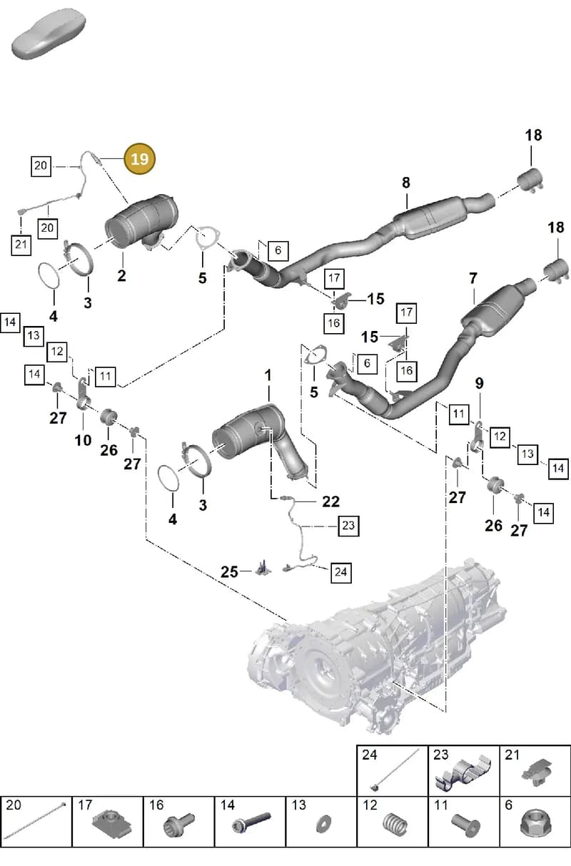 PAB906262C — Porsche Cayenne Coupe (2023-2023) diagram p60202270, position 19