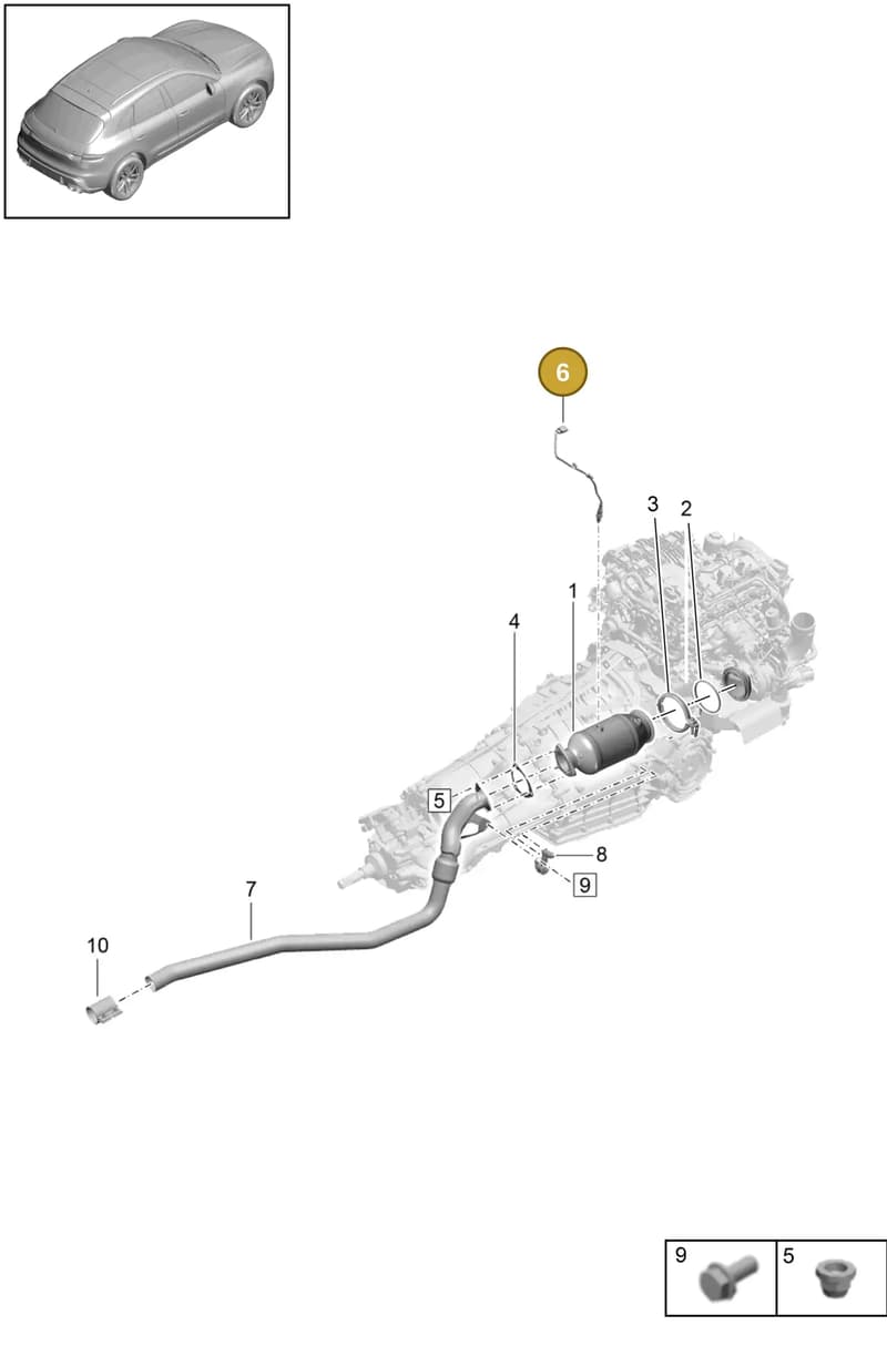 PAB906265P — Porsche Macan (2018-2022) diagram p52202280, position 6