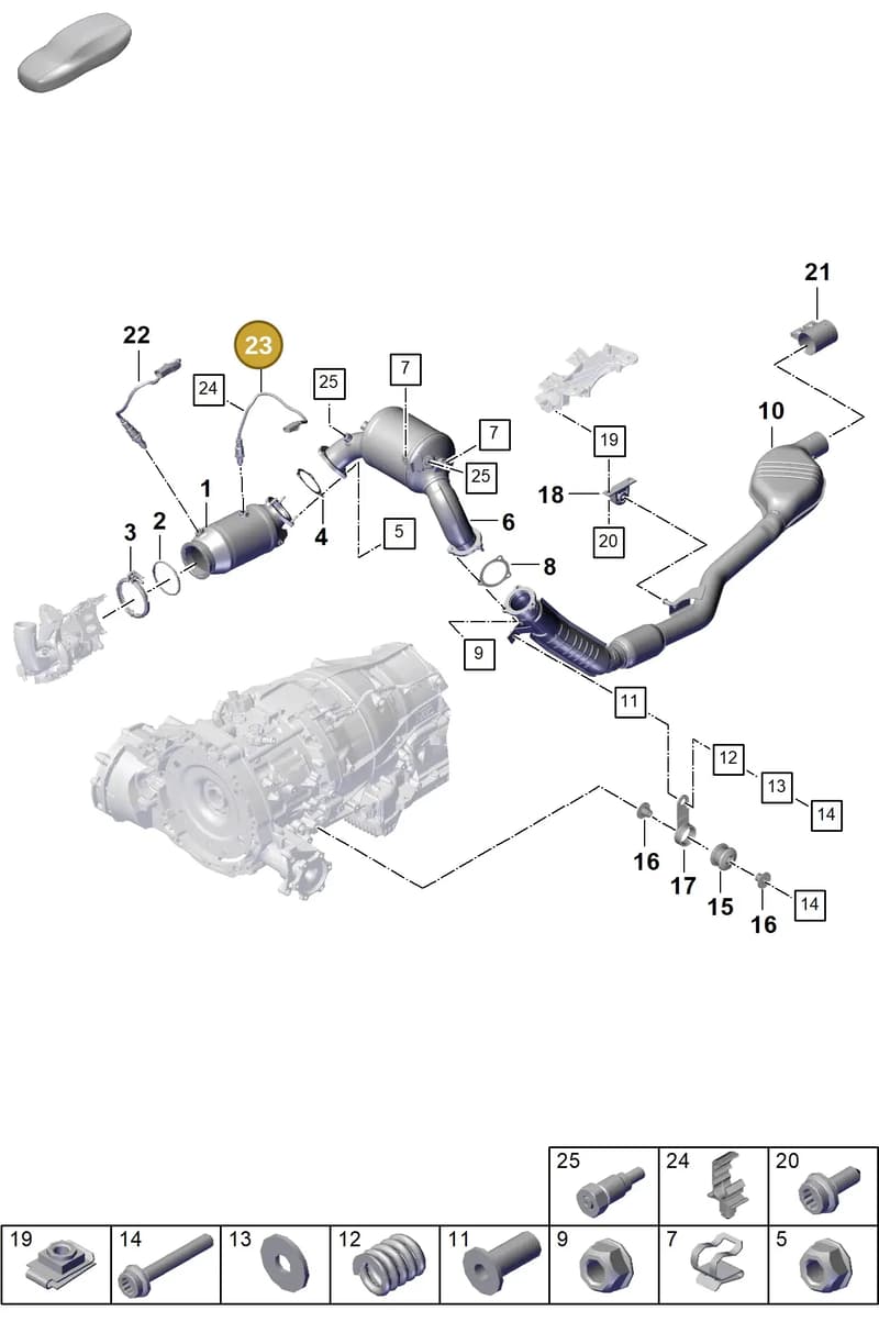 PAB906265Q — Porsche Cayenne Coupe (2023-2023) diagram p60202200, position 23