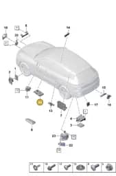 PAB907108C Porsche Control Unit for Driver Assistance Systems