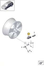 PAB907249 Porsche Retainer for Control Unit
