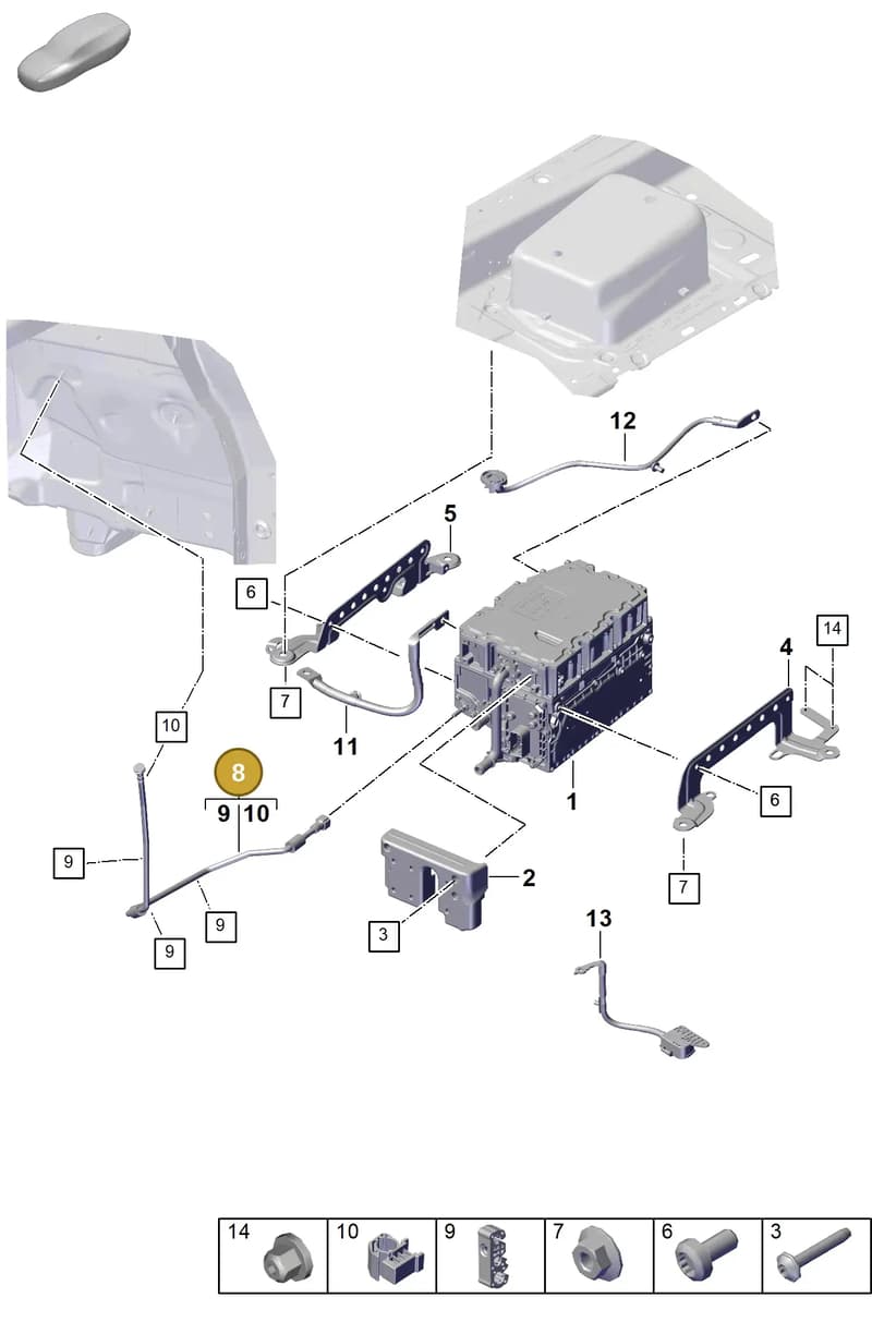 PAB907272 — Porsche Cayenne Coupe (2023-2023) diagram p60251300, position 8