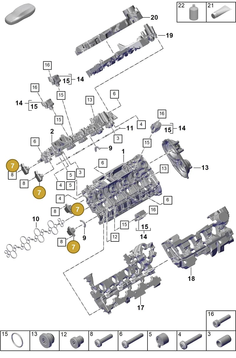 PAB907601B — Porsche Cayenne Coupe (2023-2023) diagram p60103070, position 7