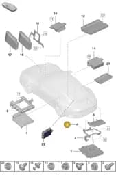 PAB907729 Porsche Battery Cover