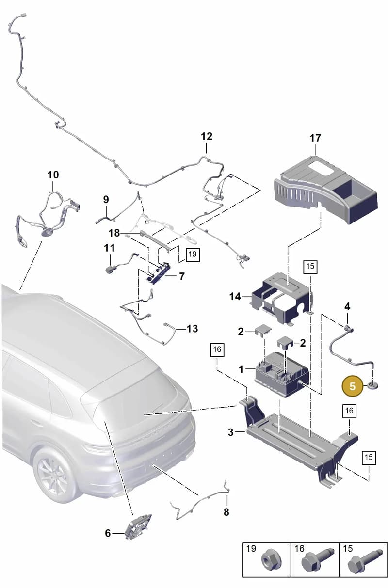 PAB91514300 — Porsche Cayenne Coupe (2023-2023) diagram p60902400, position 5