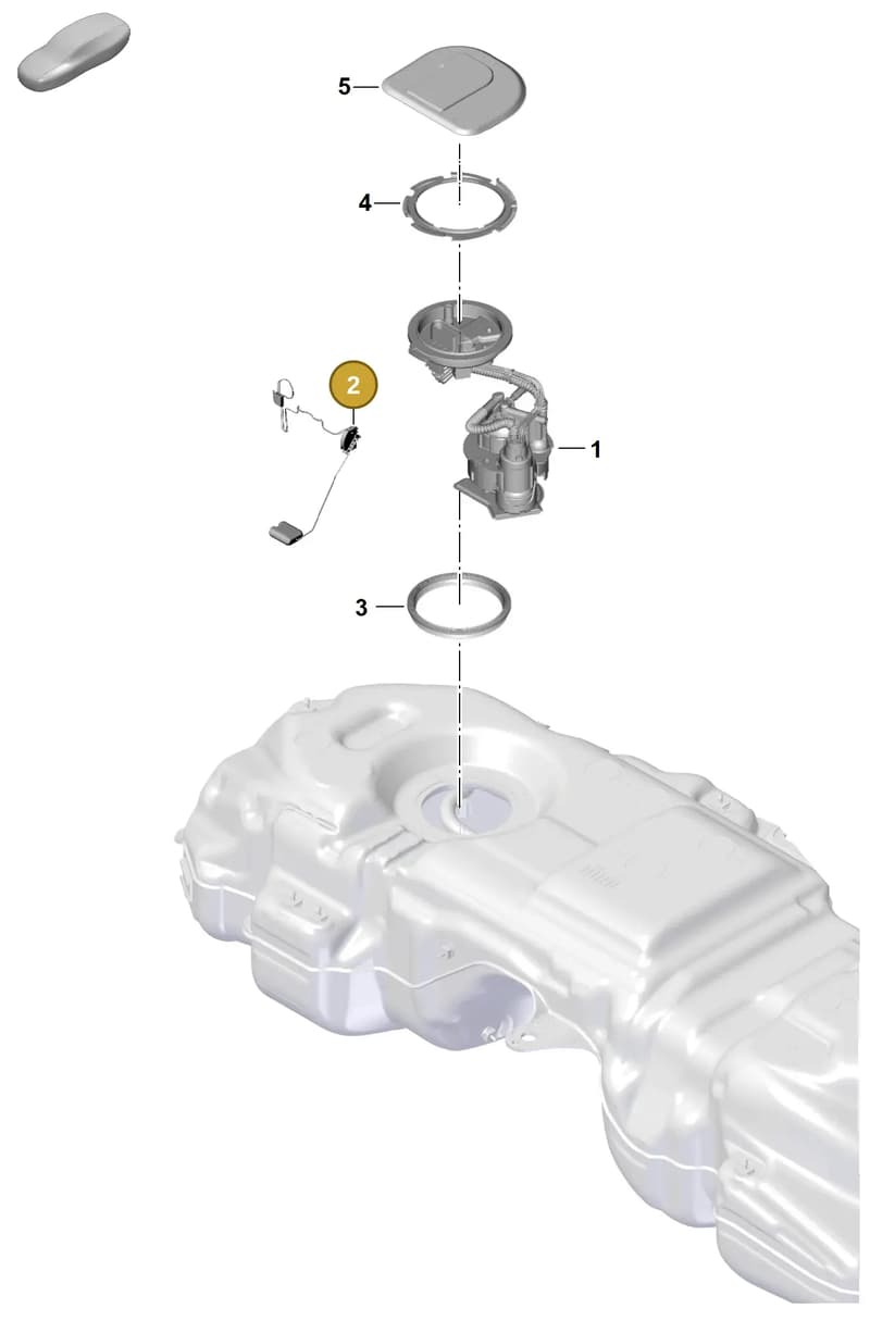 PAB919047 — Porsche Cayenne Coupe (2023-2023) diagram p60201050, position 2