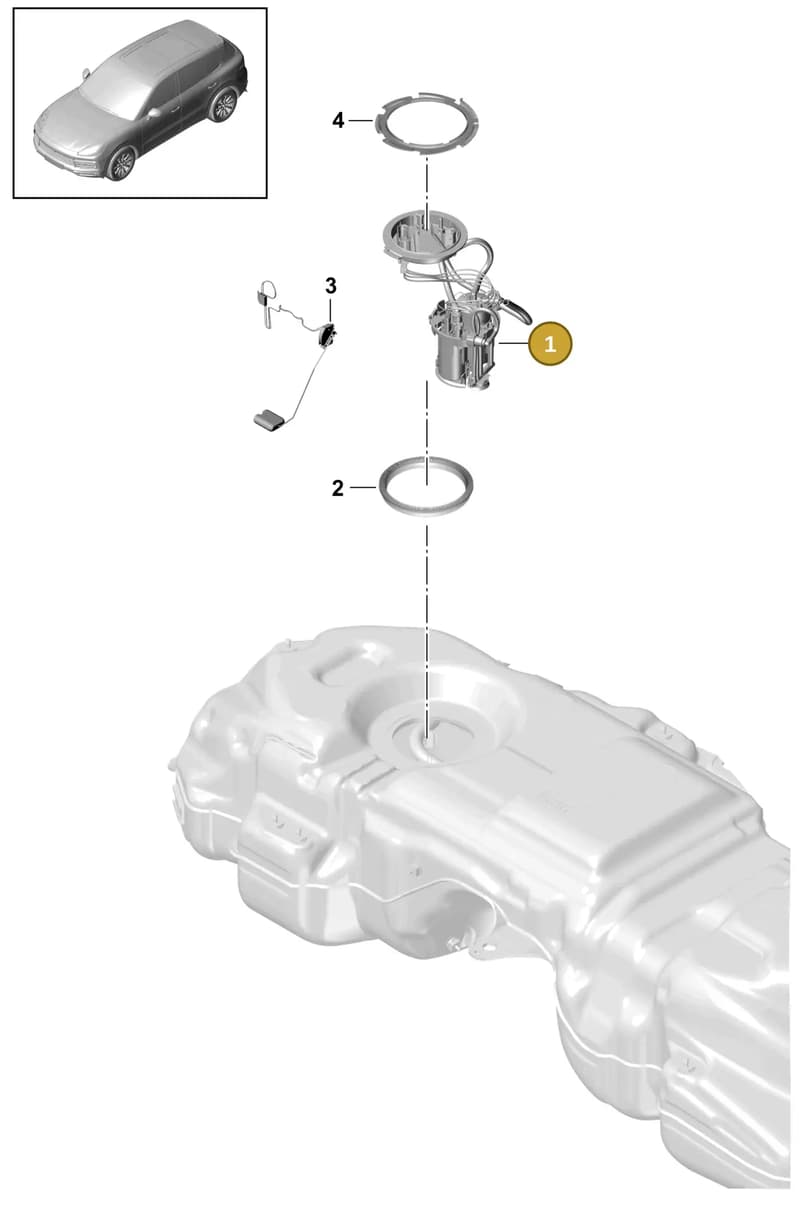 PAB919087 — Porsche Cayenne (2017-2023) diagram p51201020, position 1