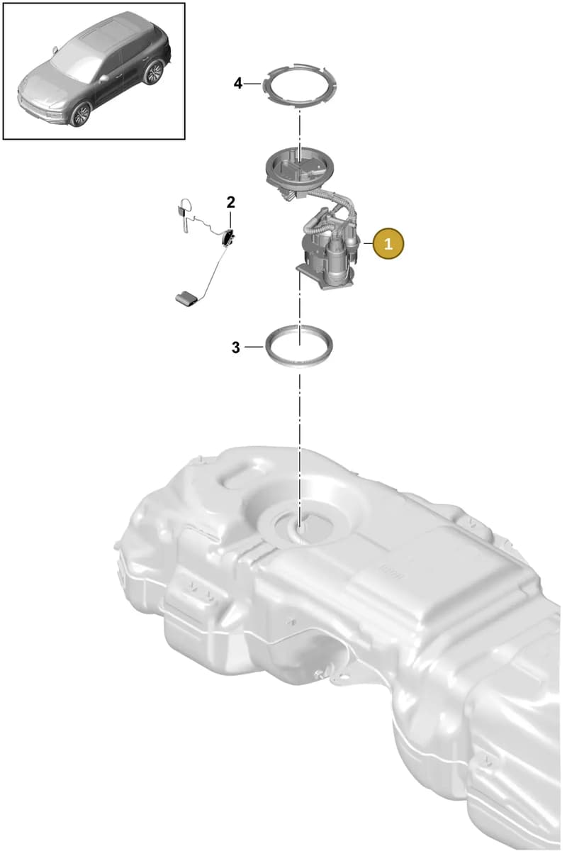 PAB919087F — Porsche Cayenne (2017-2023) diagram p51201015, position 1