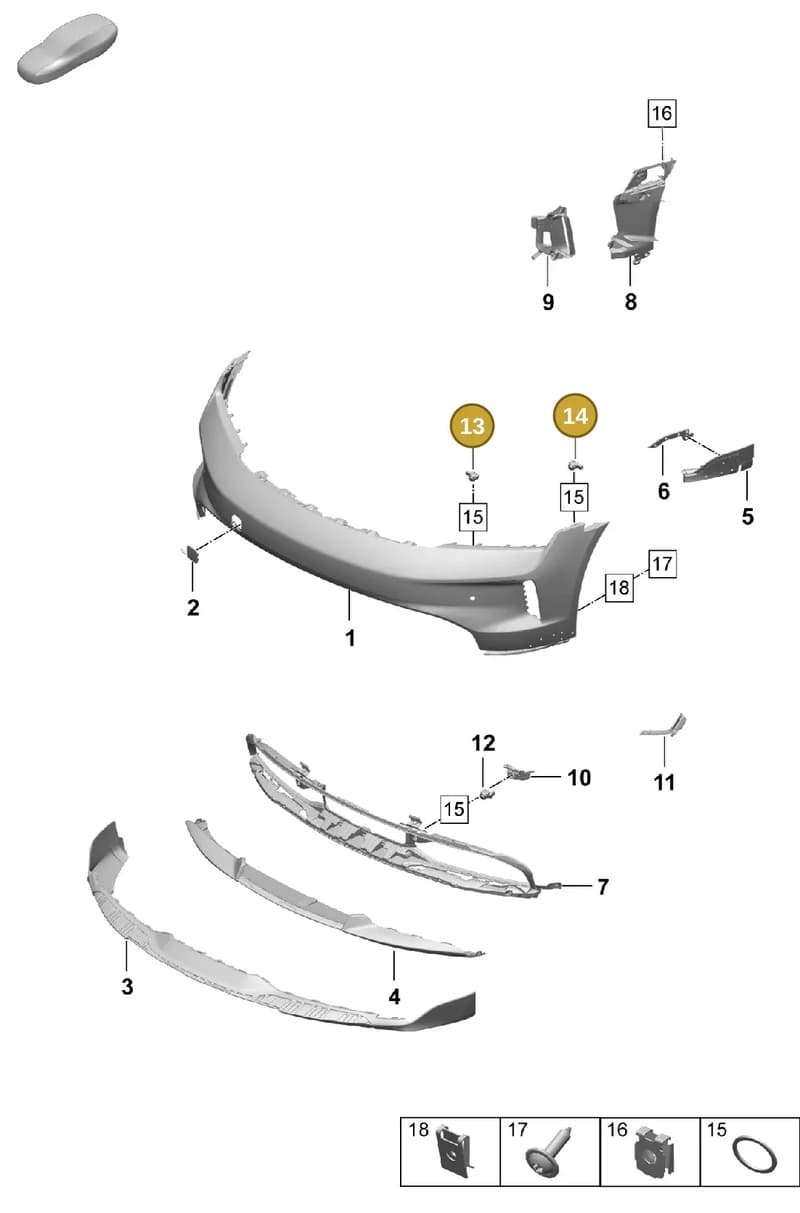 PAB919297AG2X — Porsche Taycan Sport Turismo (2023-) diagram p64802150, position 13+14