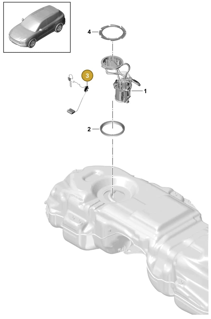 PAB919671 — Porsche Cayenne (2017-2023) diagram p51201020, position 3