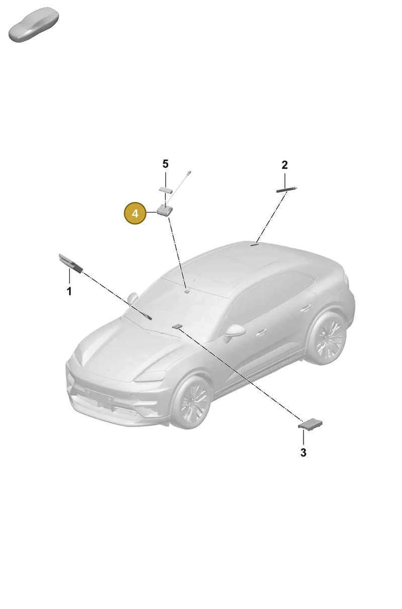 PAB919814 — Porsche Macan (2024-2024) diagram p61901400, position 4