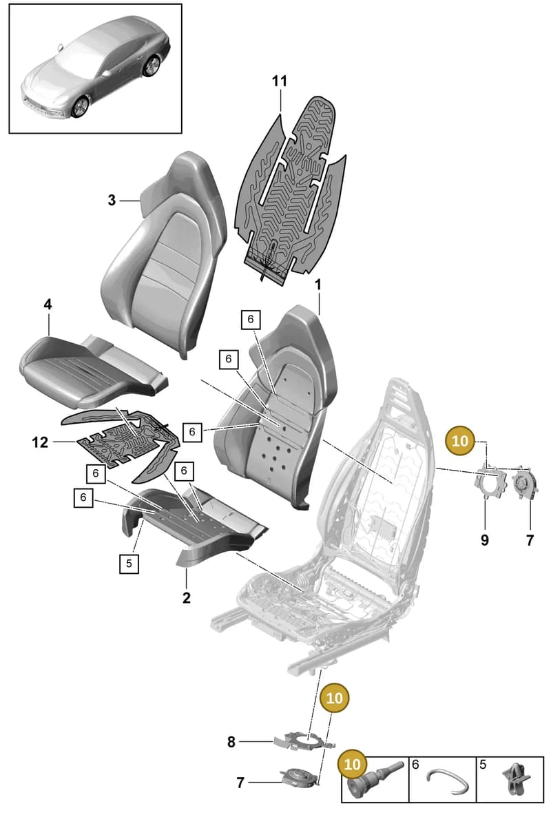 PAB941117 — Porsche Panamera (2016-2020) diagram p49817070, position 10